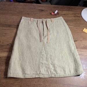 J Jill 100% Linen Skirt size 6